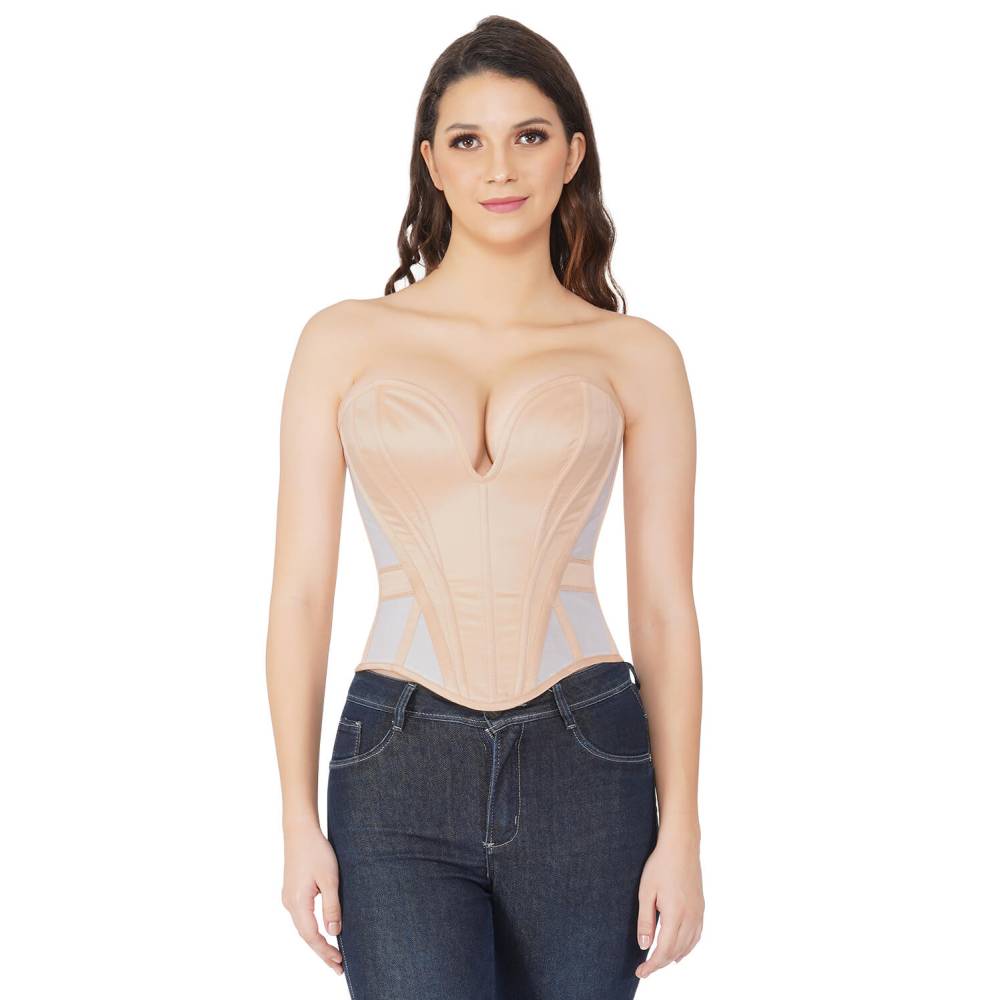 Attitude Corsets - Galilea Korset top - Huidskleur